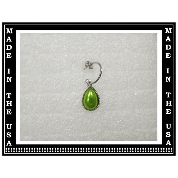 NEW Pearl Teardrop Charm Acrylic Interchangeable Earrings 5 Pairs In 1 Set - Picture 5 of 7